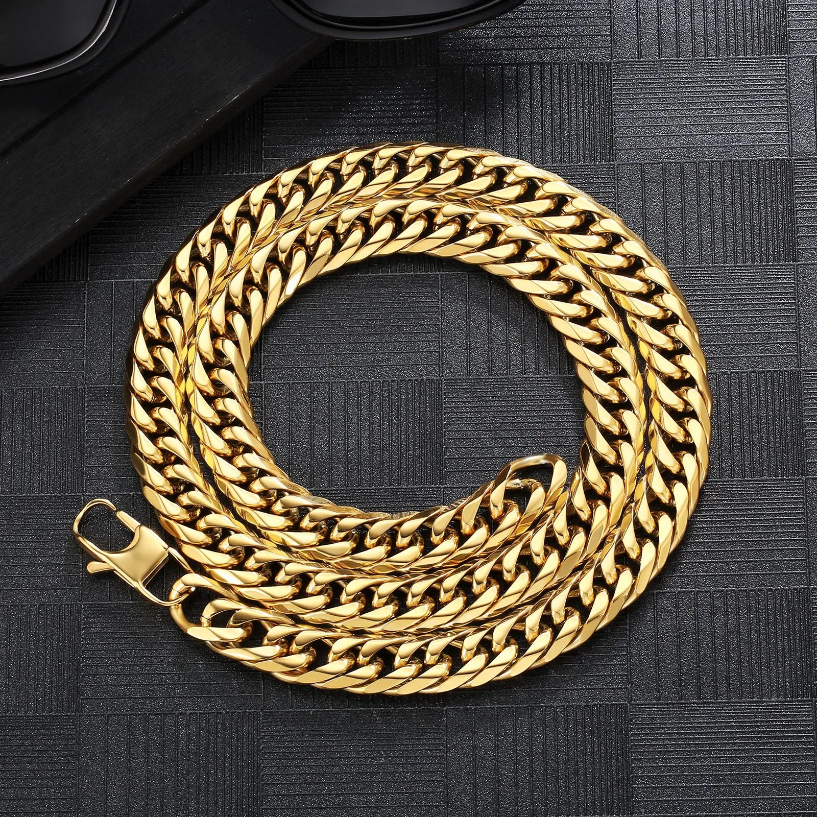 6-Sided | 12mm Miami Cuban Link Chain KRKC