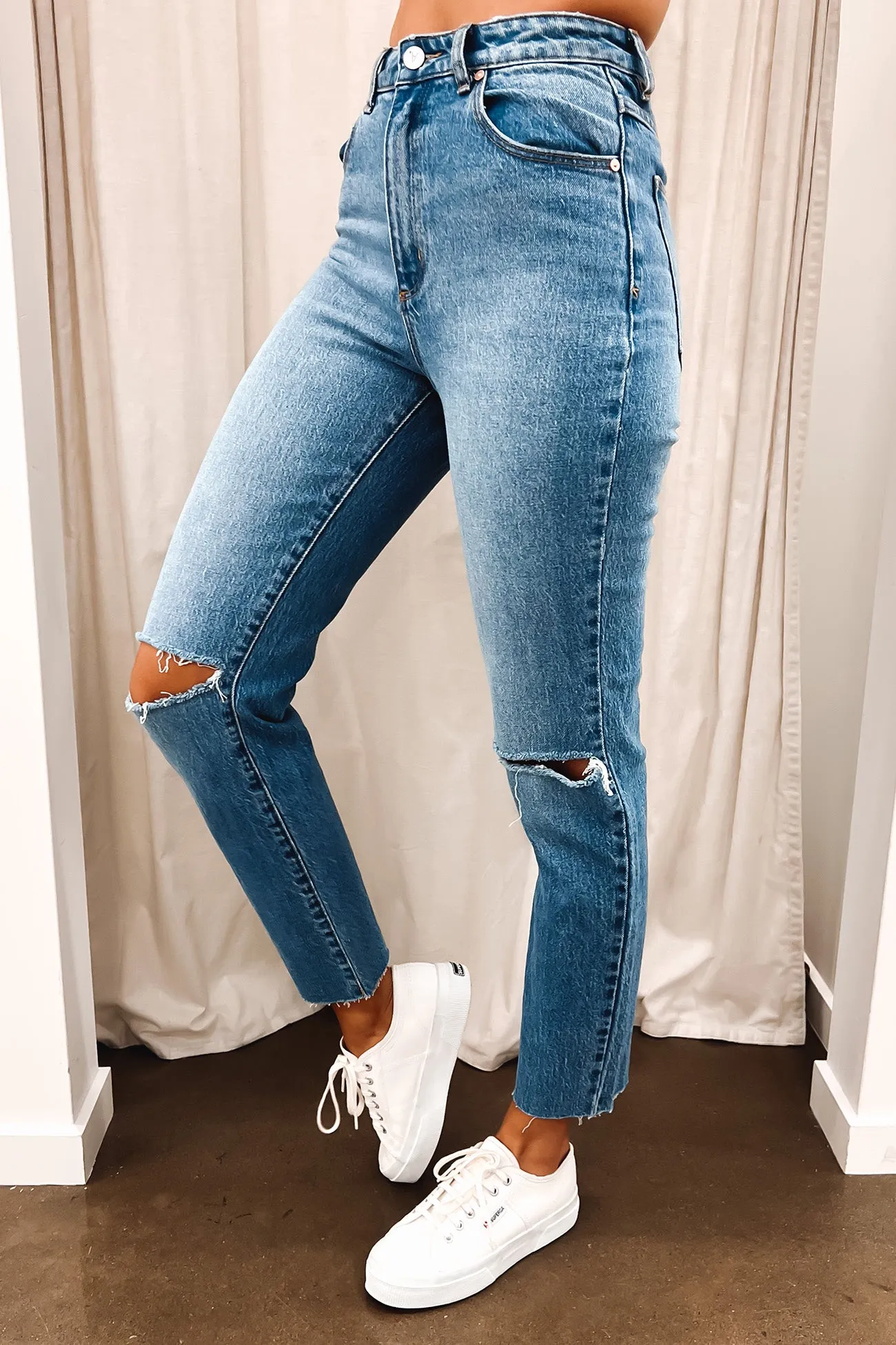 A 94 High Slim Jean Mila Organic Rip