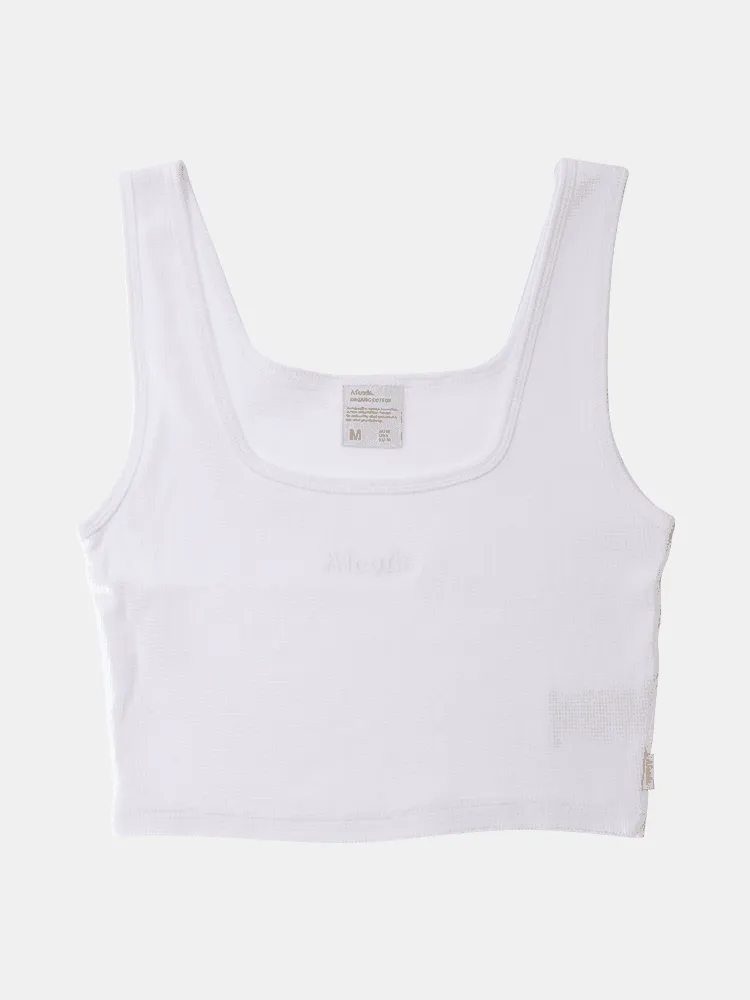 Afends Gracie Waffle Singlet - White