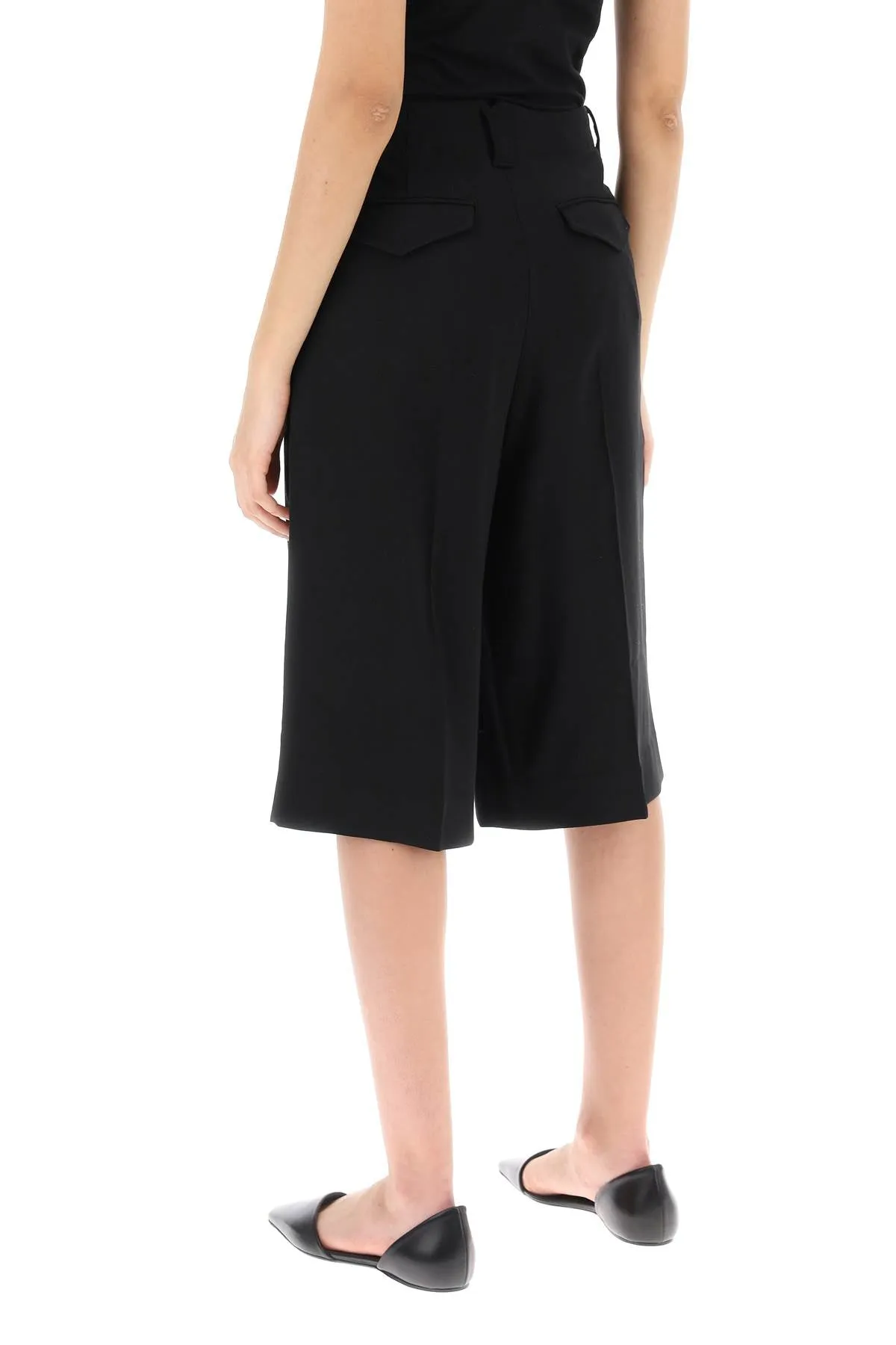 AMI ALEXANDRE MATIUSSI gabardine bermuda shorts