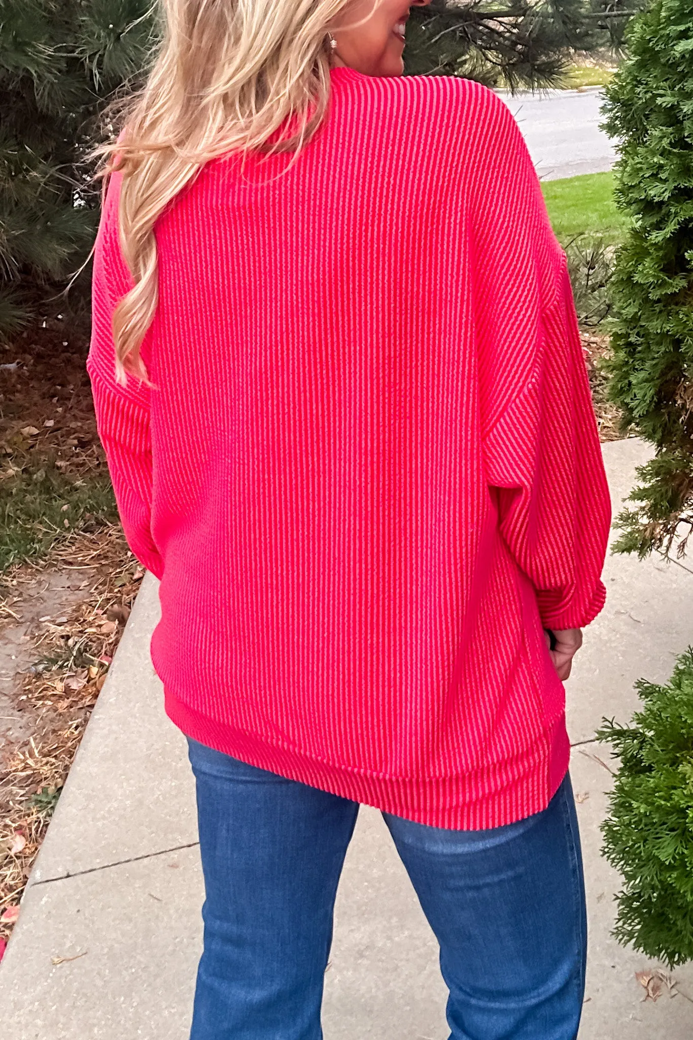 Arrowhead KC Ribbed Knit Pullover : Red/Yellow