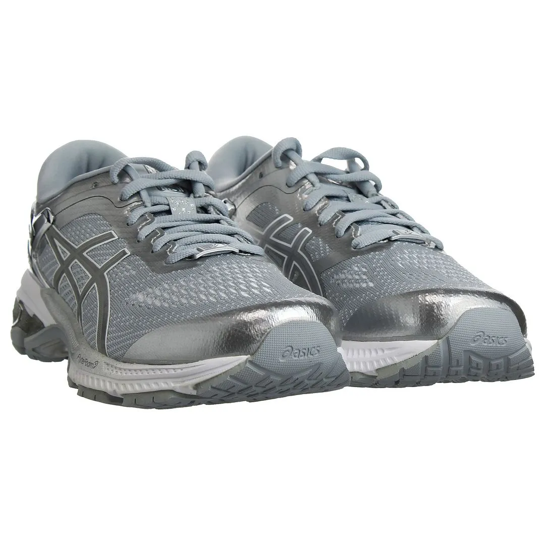 Asics Gel-Kayano 26 Platinum Womens Grey Running Trainers