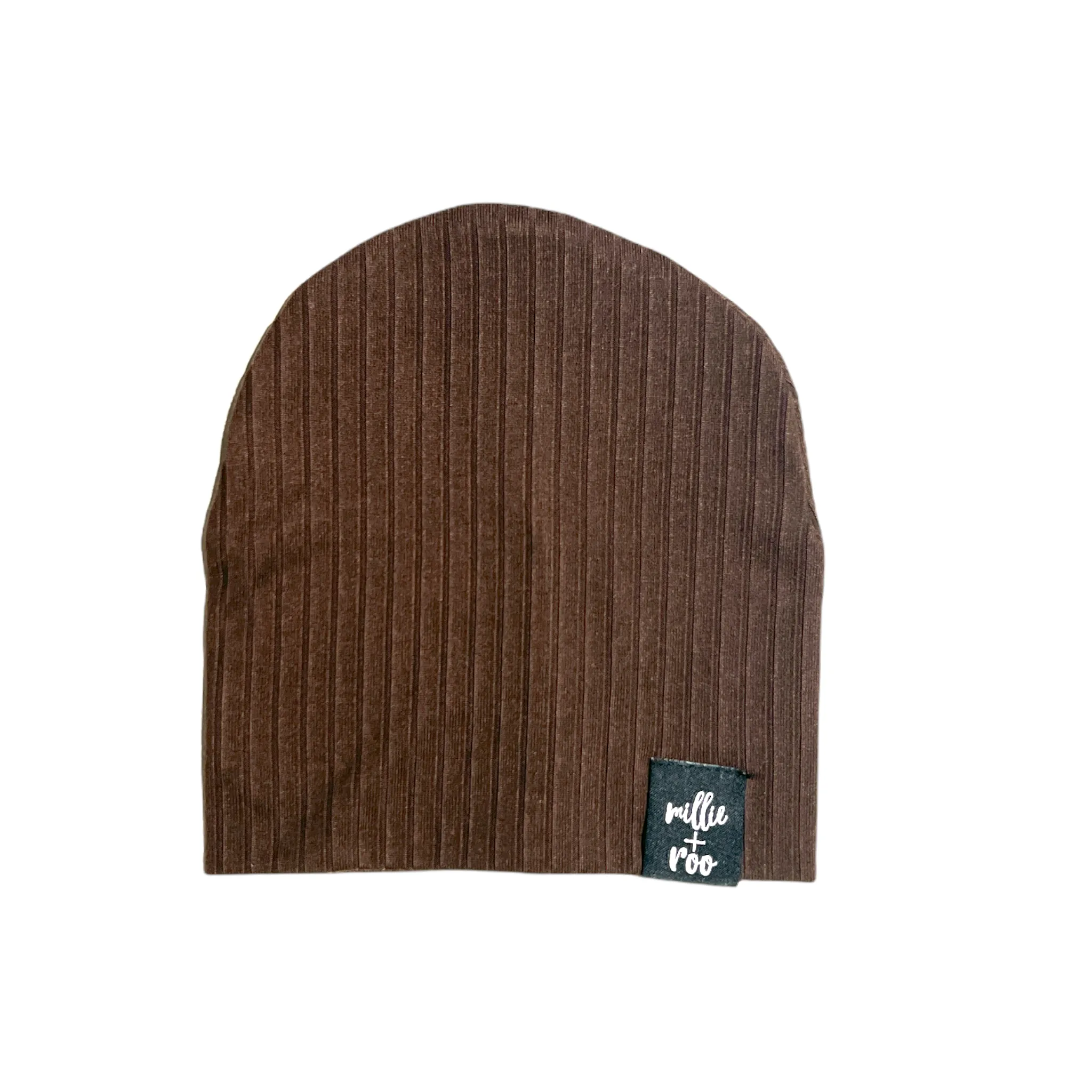 BEANIE- Hot Cocoa Brown Chunky Rib