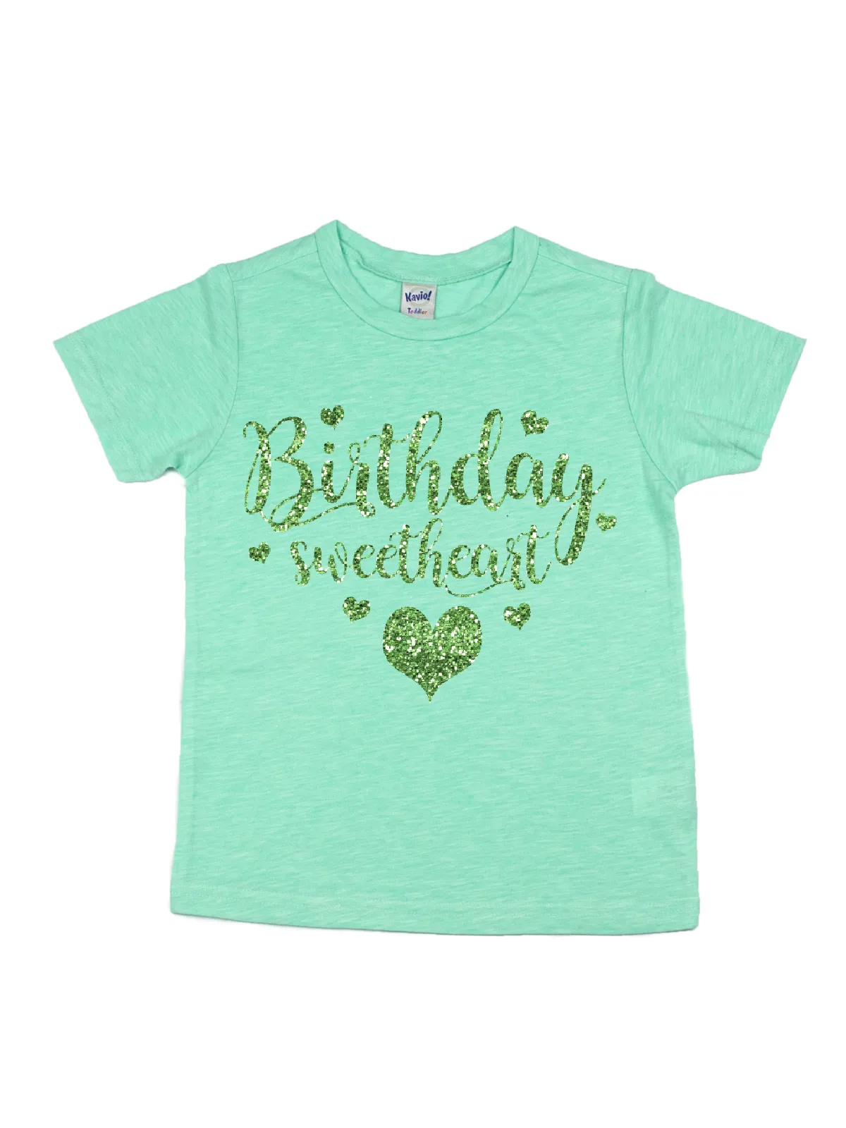 Birthday Sweetheart Girls Shirts - White, Peach, & Green