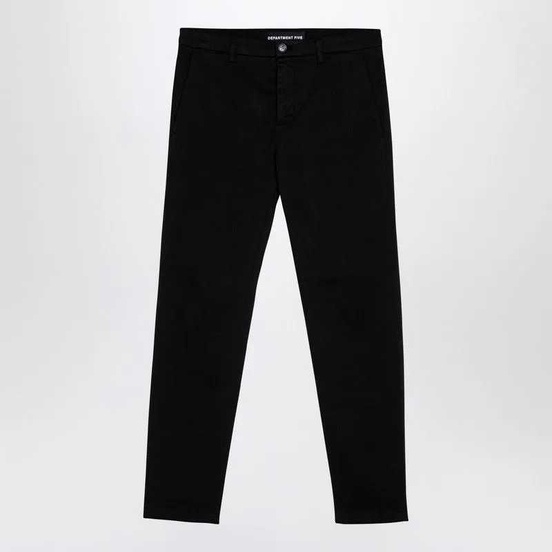 BLACK COTTON TROUSERS