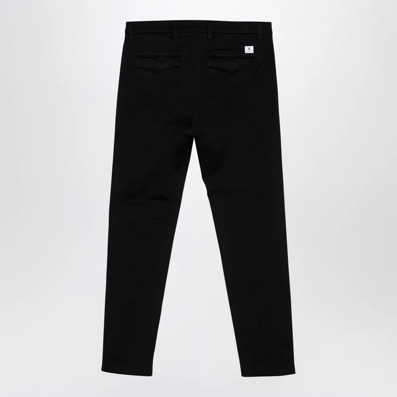 BLACK COTTON TROUSERS