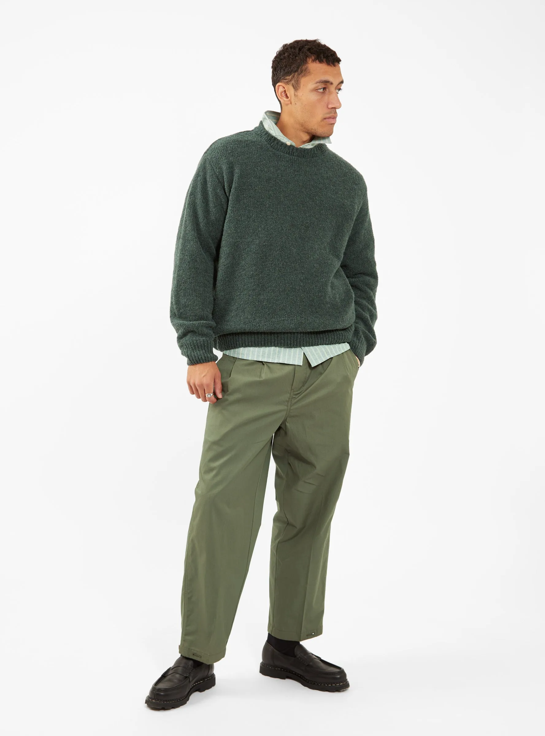 Boucle Sweater Green