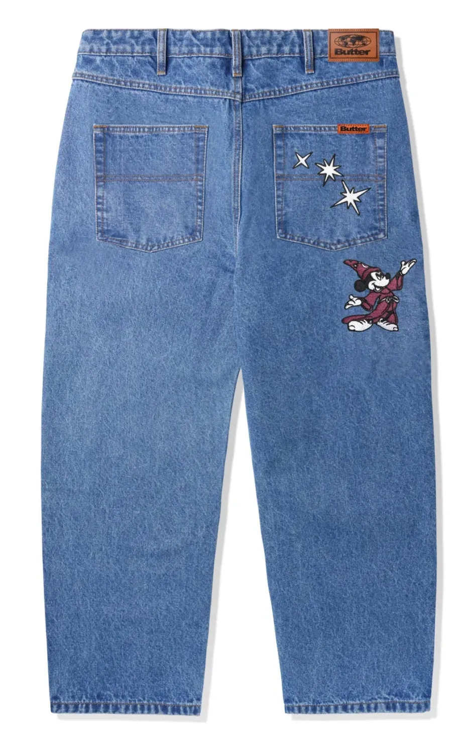 Butter Goods x Disney Sorcerer Baggy Denim Jeans / Washed Indigo