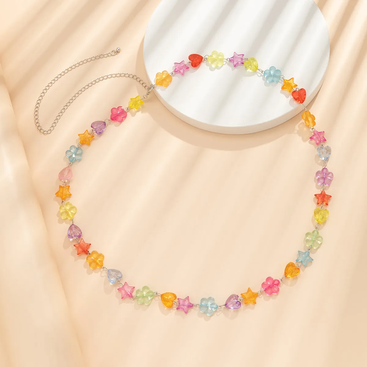 Candy Colors Star & Heart & Flower Waist Chain