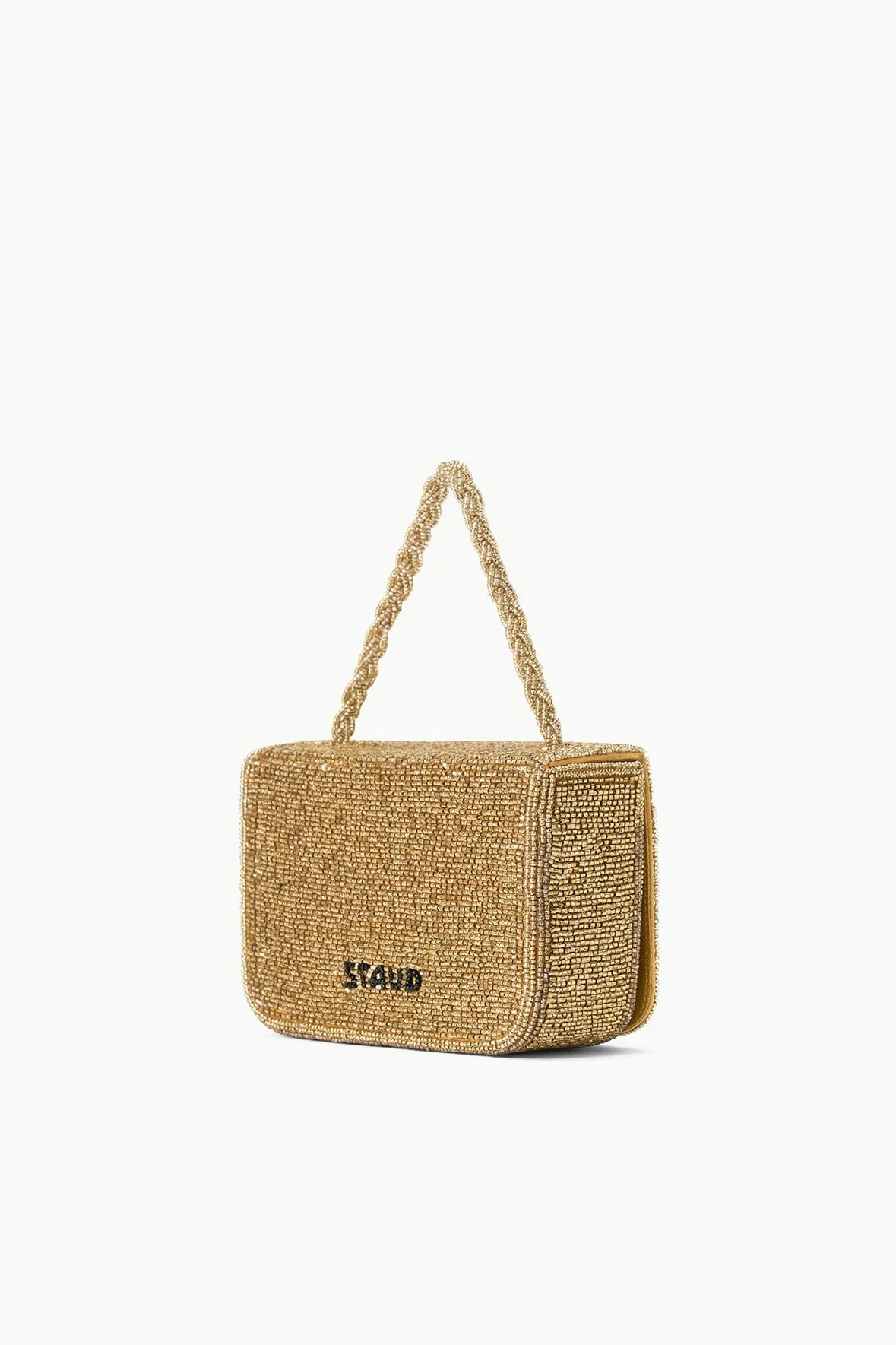 CARMEN BEADED BOX BAG | GOLD