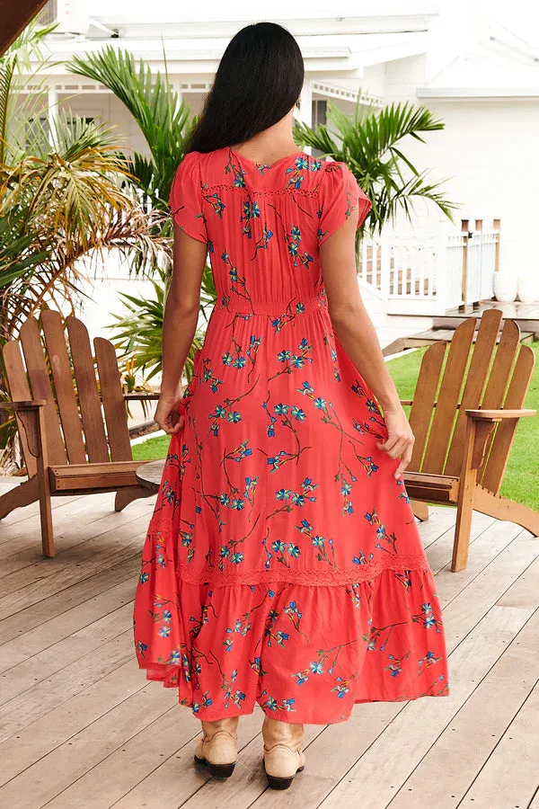 Carmen Maxi Dress Babylon Flower print