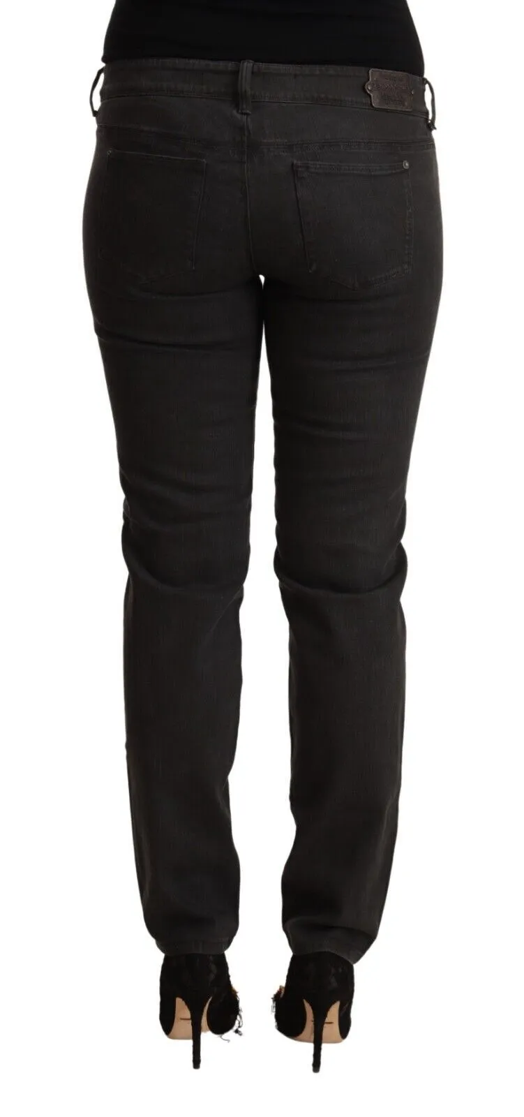 Chic Black Low Waist Skinny Denim