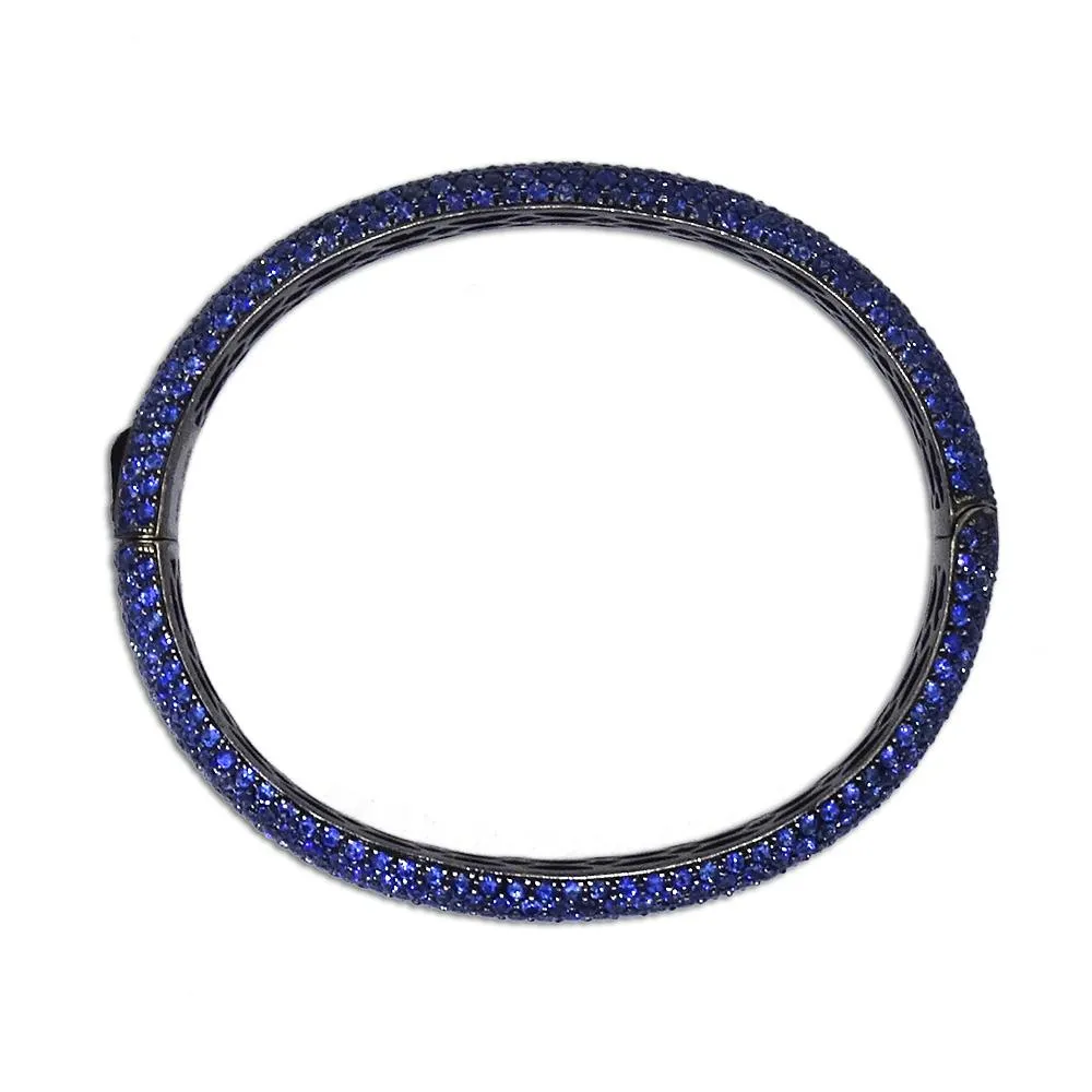 Dena Kemp Pave Blue Sapphire Bracelet