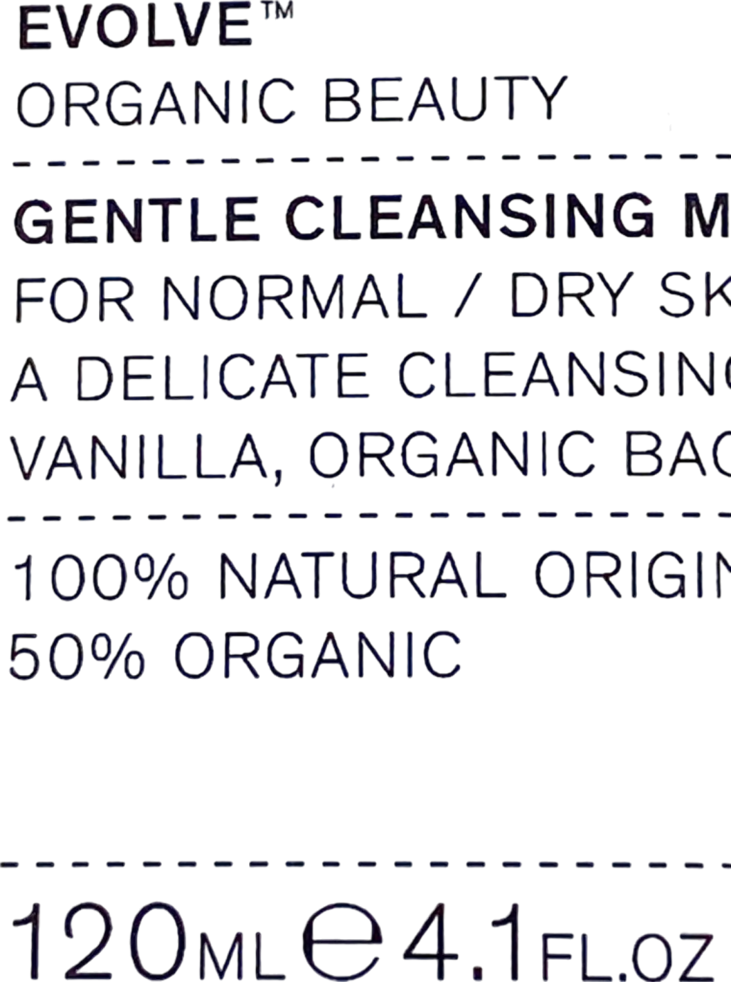 Evolve Gentle Cleansing Melt 120ml