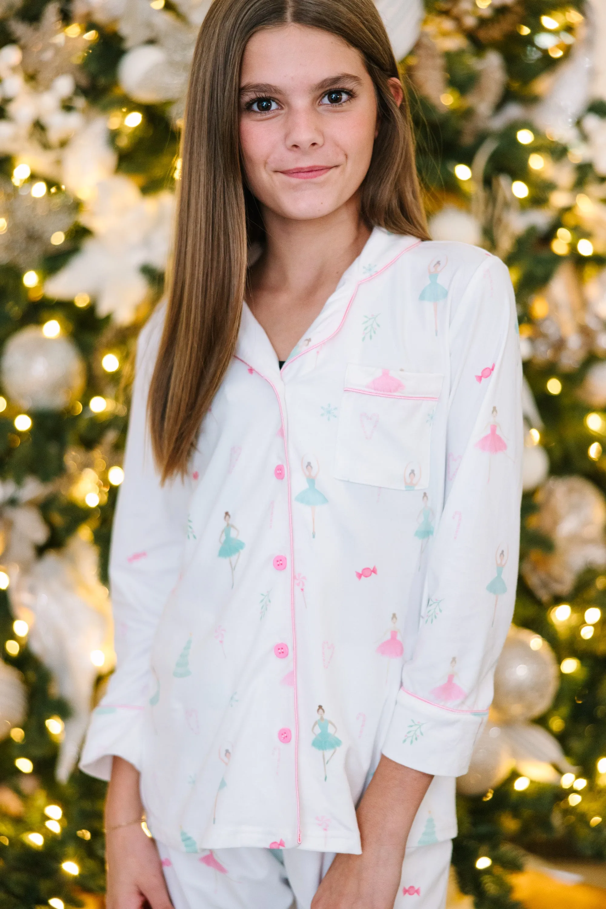 Girls: Staying In Ballerina L/S Pajama Set