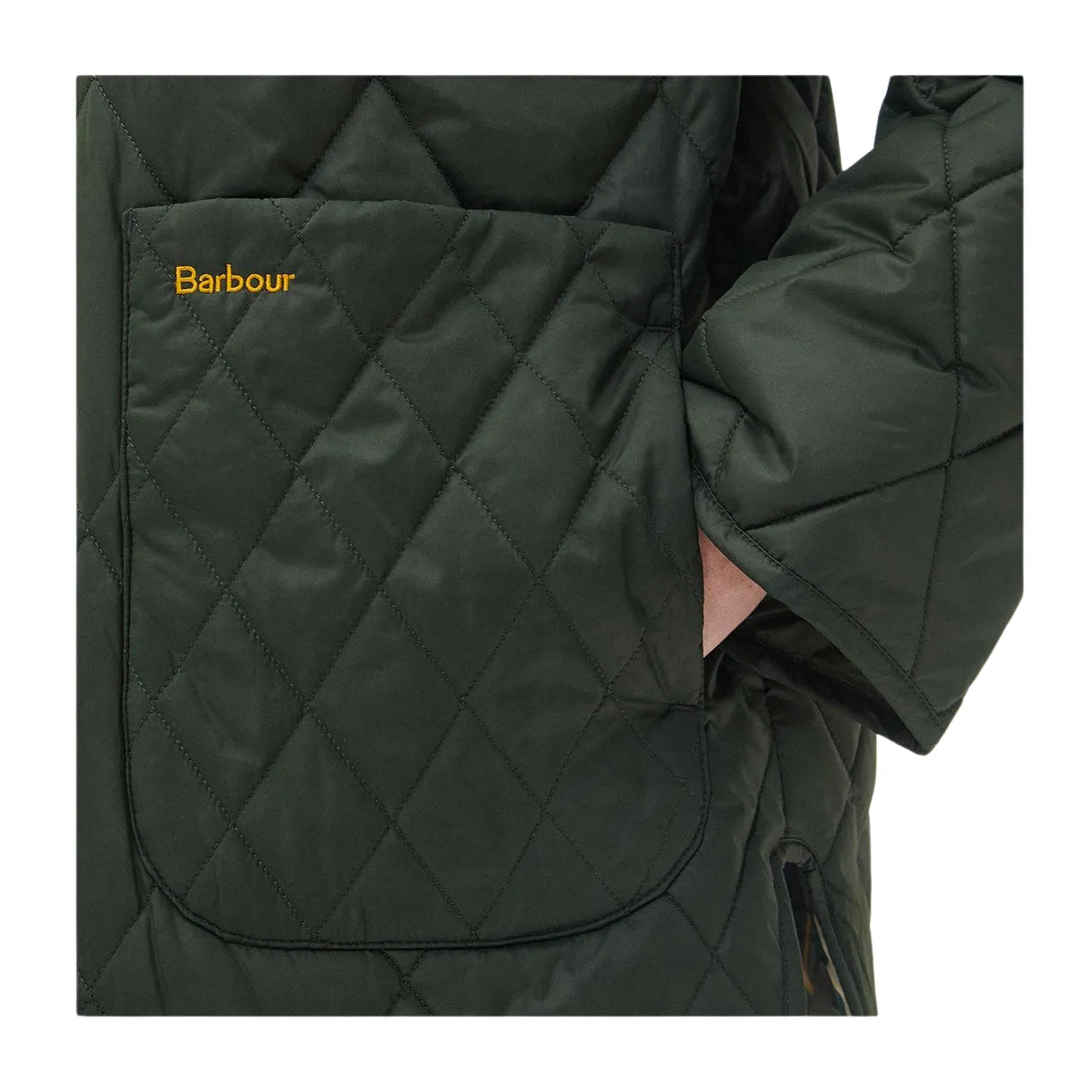 Giubbino Donna Barbour Woodhall Quilted Verde