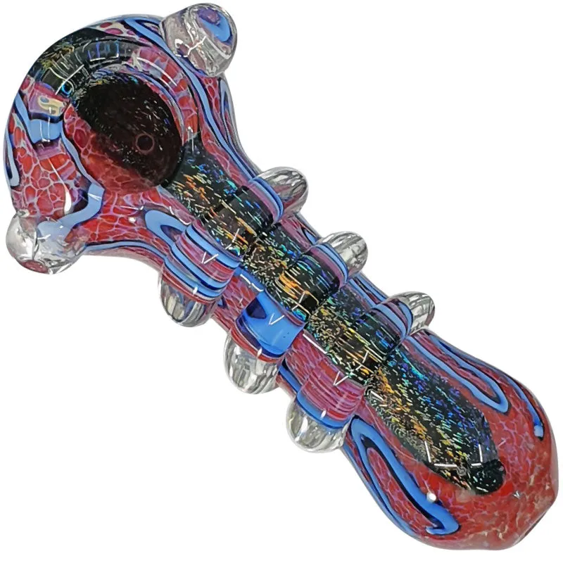 Glass smoking spoon pipe