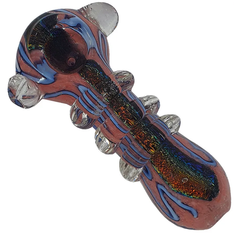 Glass smoking spoon pipe