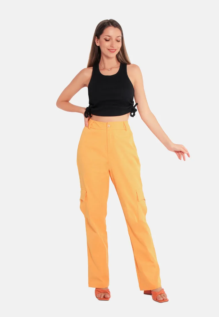 High Waist Cargo Pants