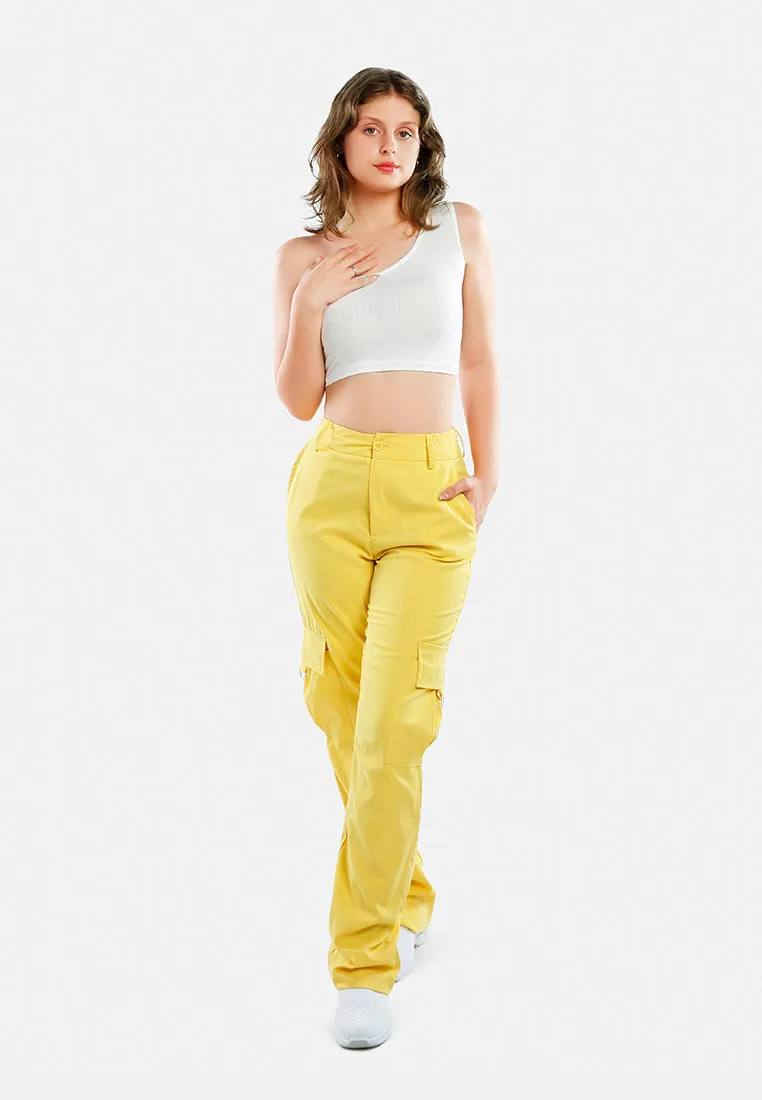 High Waist Cargo Pants