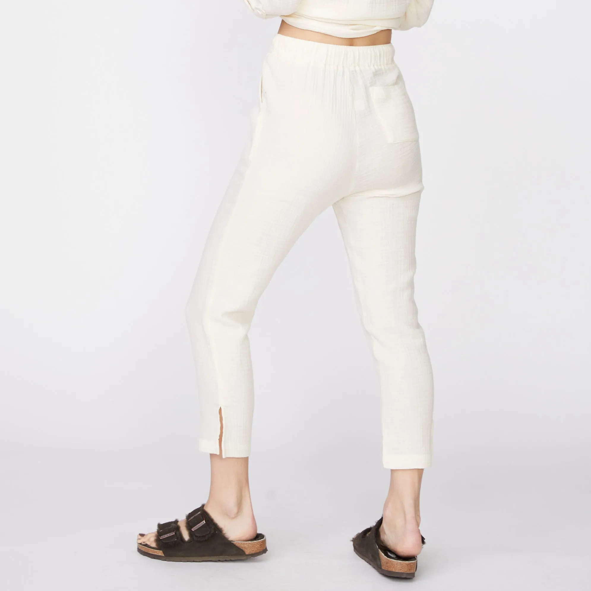 High Waisted Gauze Pants