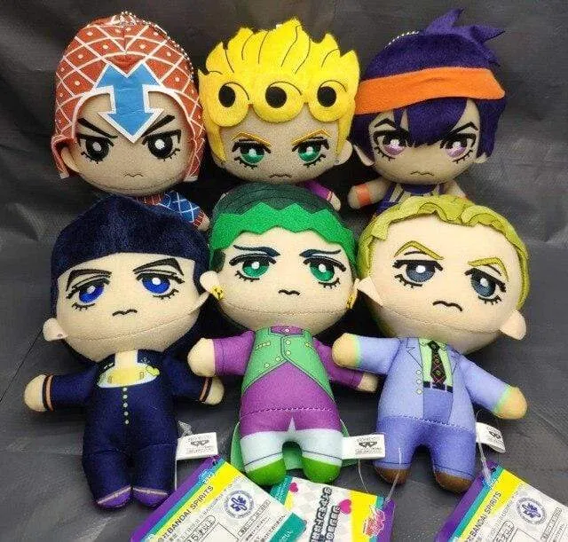 Jojos Bizarre Adventure Giorno Narancia Mista Buccellati Abbacchio Fugo Yoshikage Kira Rohan Kishibe Josuke plush toy doll