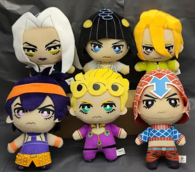 Jojos Bizarre Adventure Giorno Narancia Mista Buccellati Abbacchio Fugo Yoshikage Kira Rohan Kishibe Josuke plush toy doll