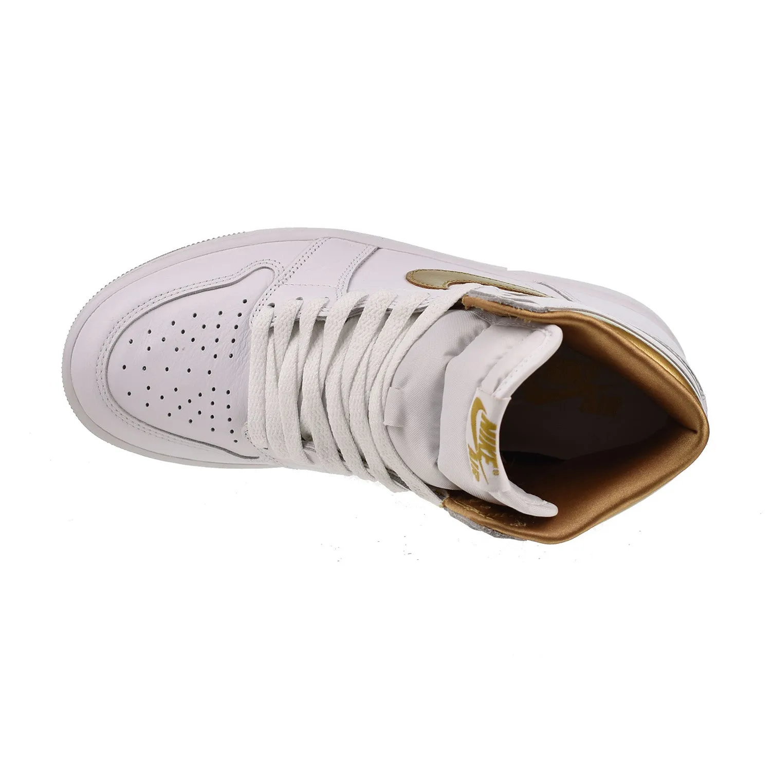 Jordan 1 Retro High OG Women's Shoes White-Metallic Gold