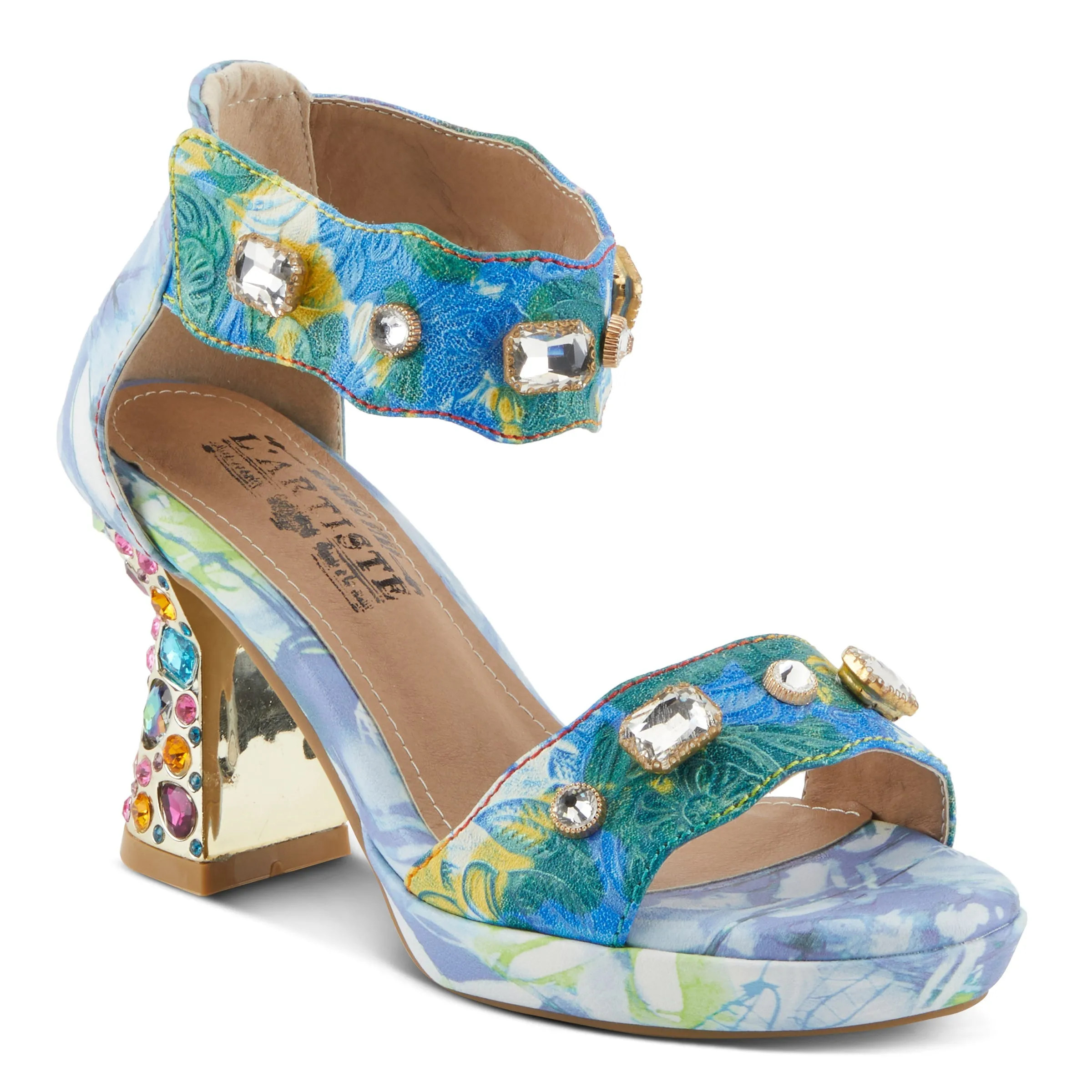 L'ARTISTE JEWELL CLOSED BACK SANDALS