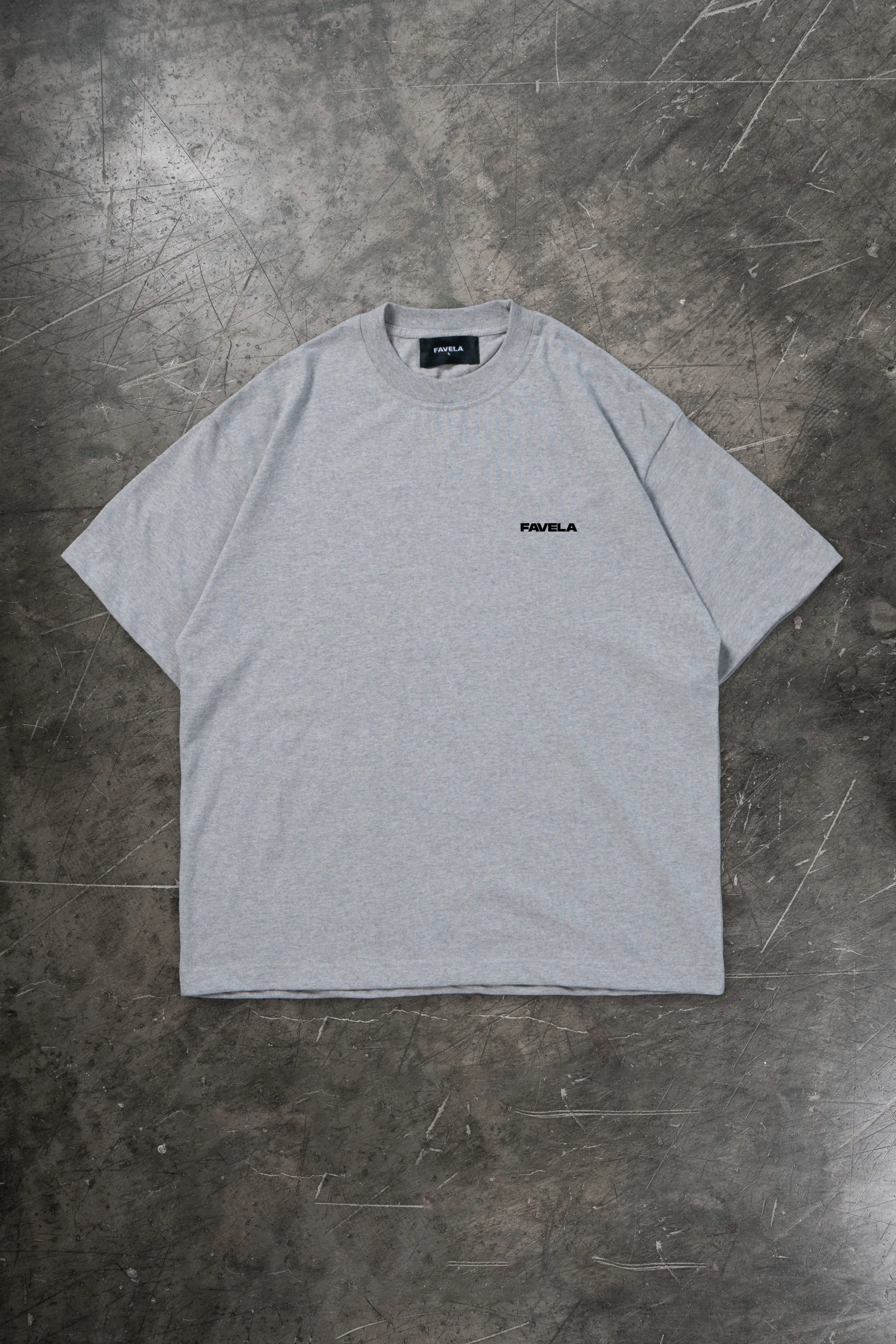 LOGO LIGHT GREY MELANGE T-SHIRT