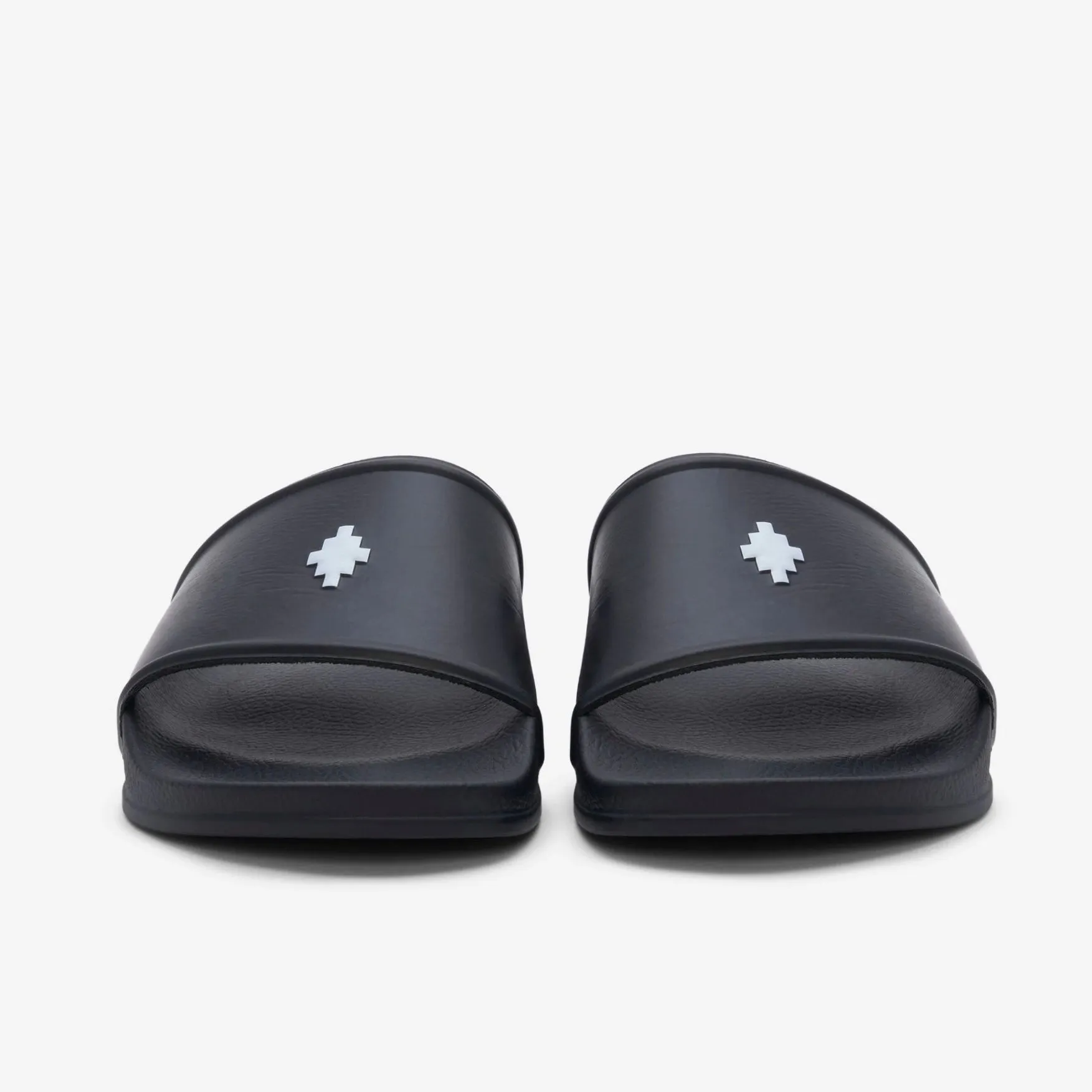 MARCELO BURLON Cross Logo Slides Black