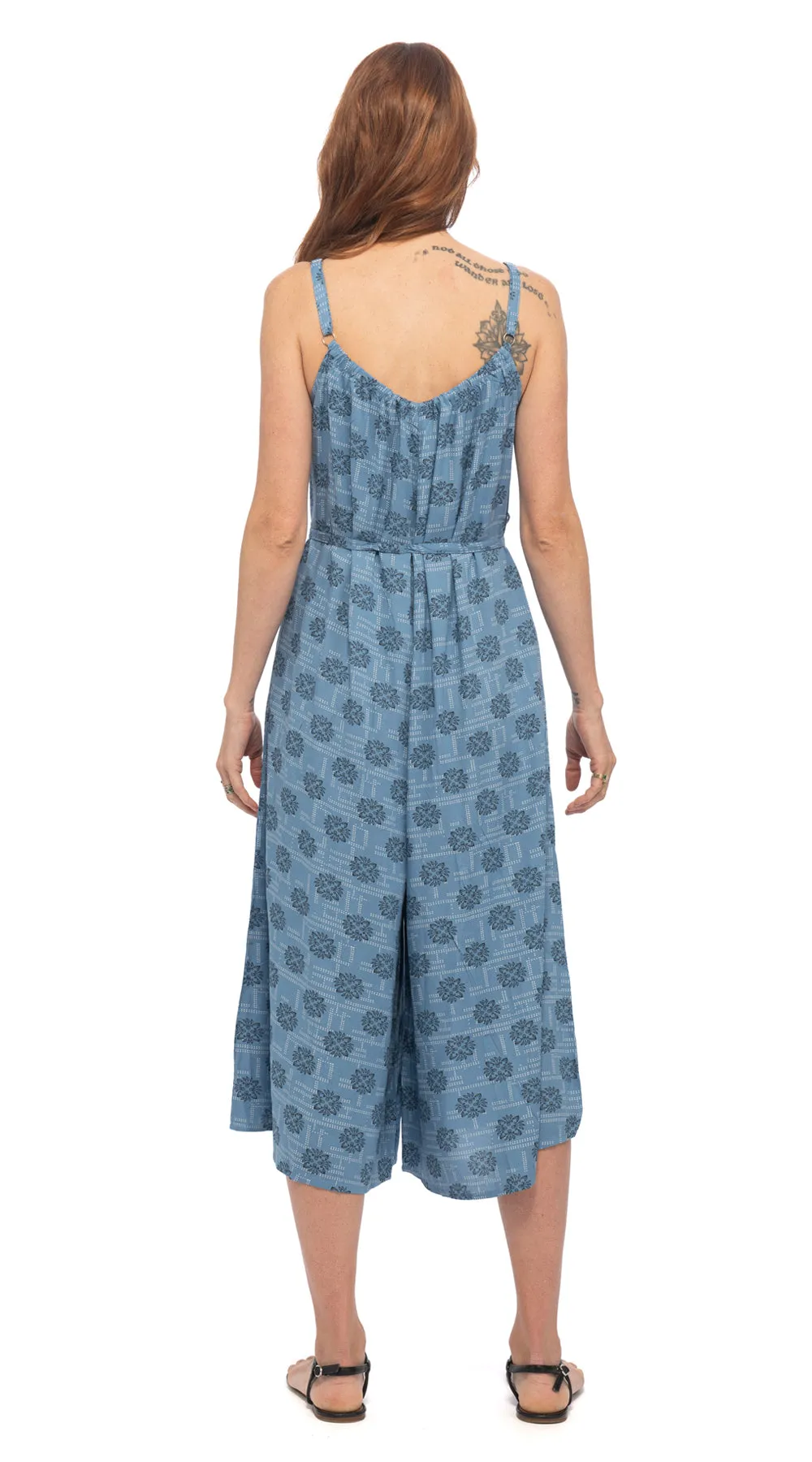 Marley Jumpsuit - blue matrix - rayon