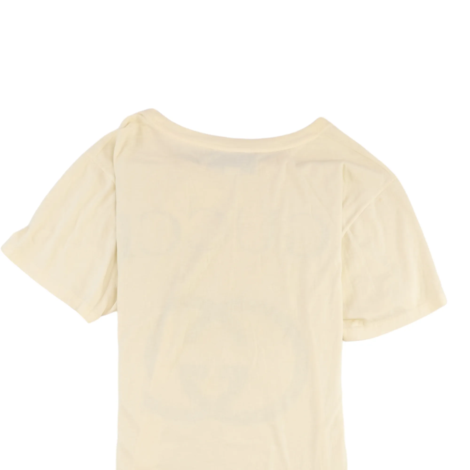 Men's Oversized Logo T-Shirt Cream Size S