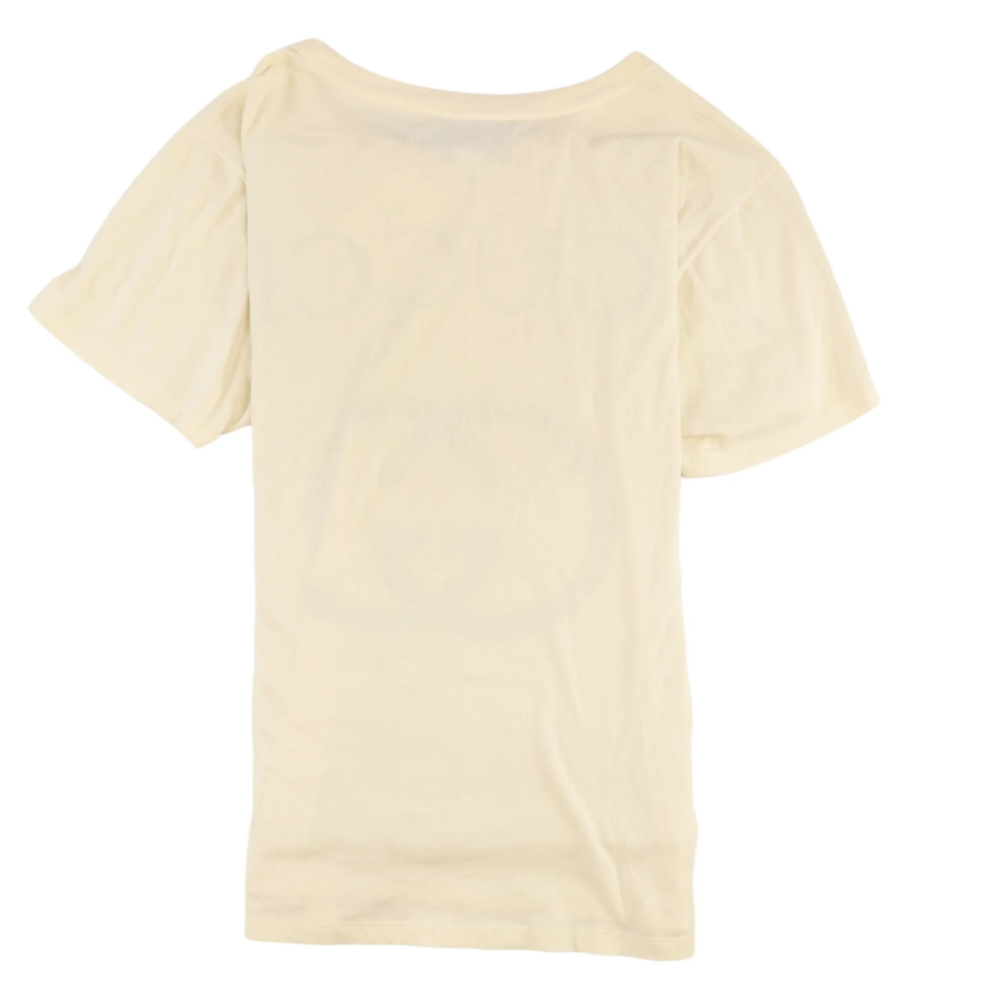 Men's Oversized Logo T-Shirt Cream Size S