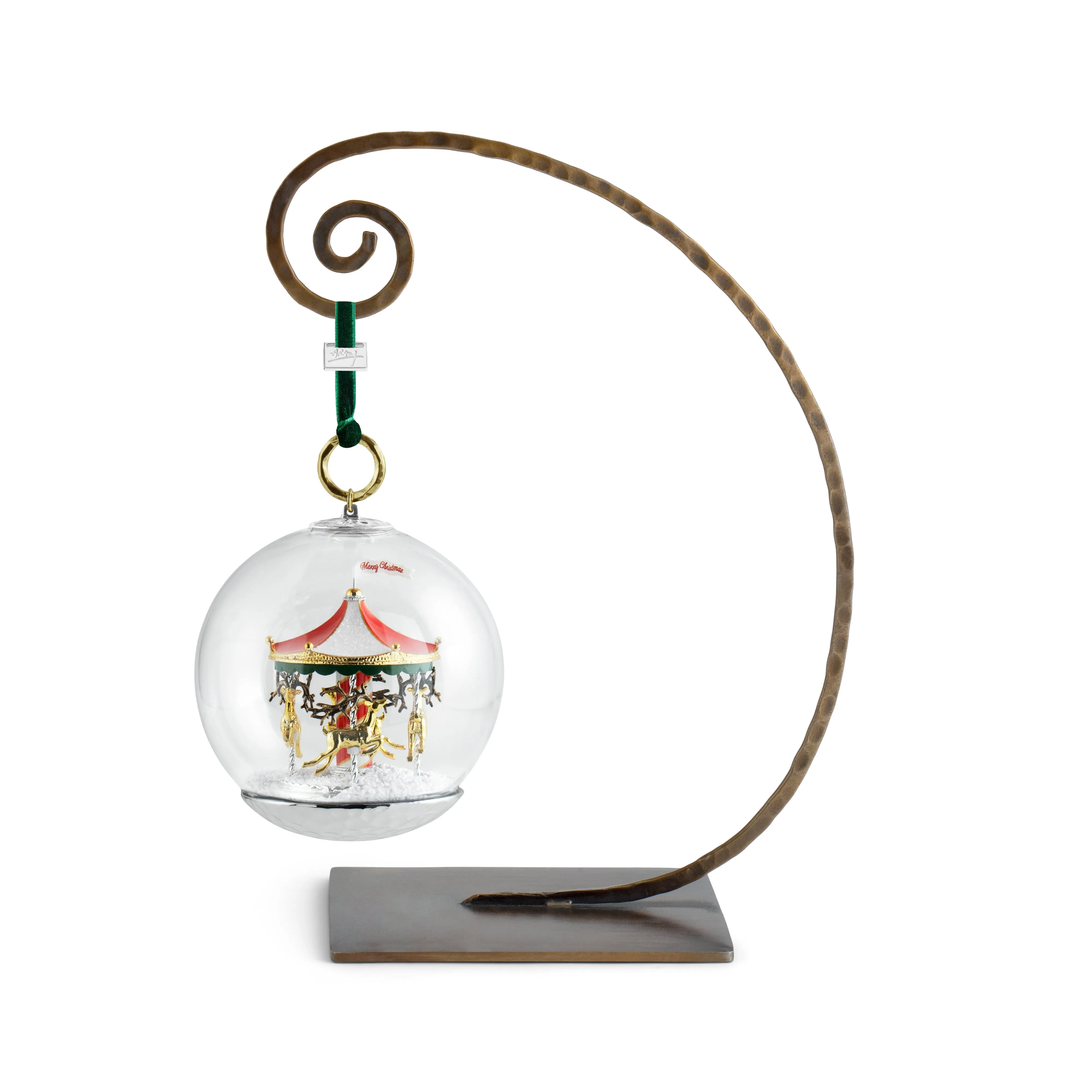 Merry Go Round Snowglobe Ornament