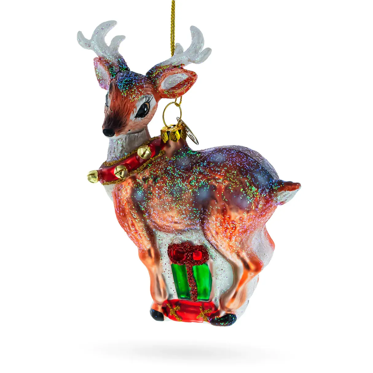 Mistletoe is Over Here Deer Ornament