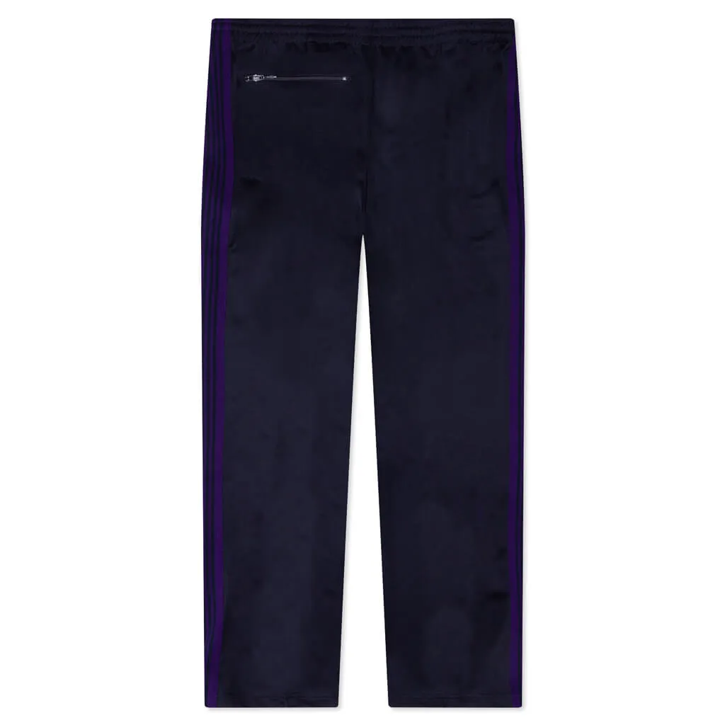 Narrow Track Pant Poly Smooth - Navy