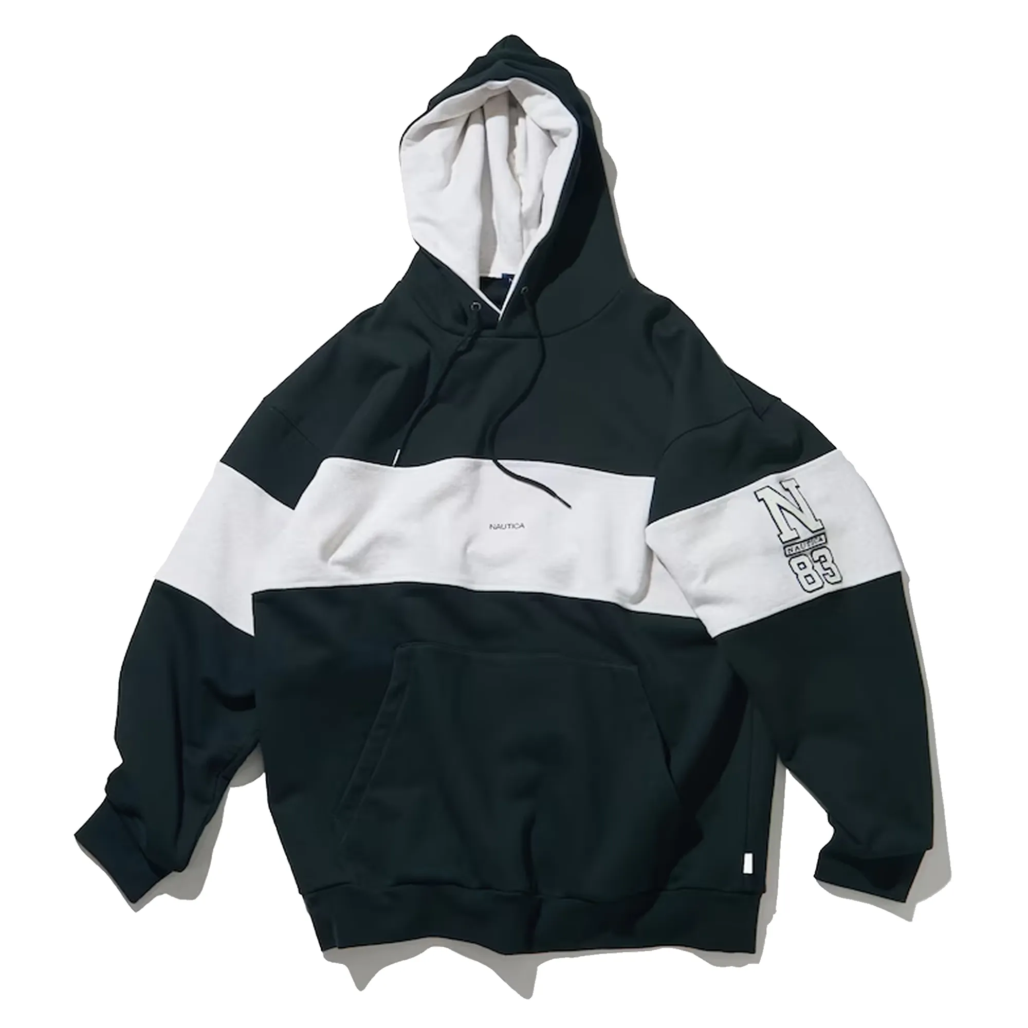 Nautica Japan Color Block Hoodie Charcoal