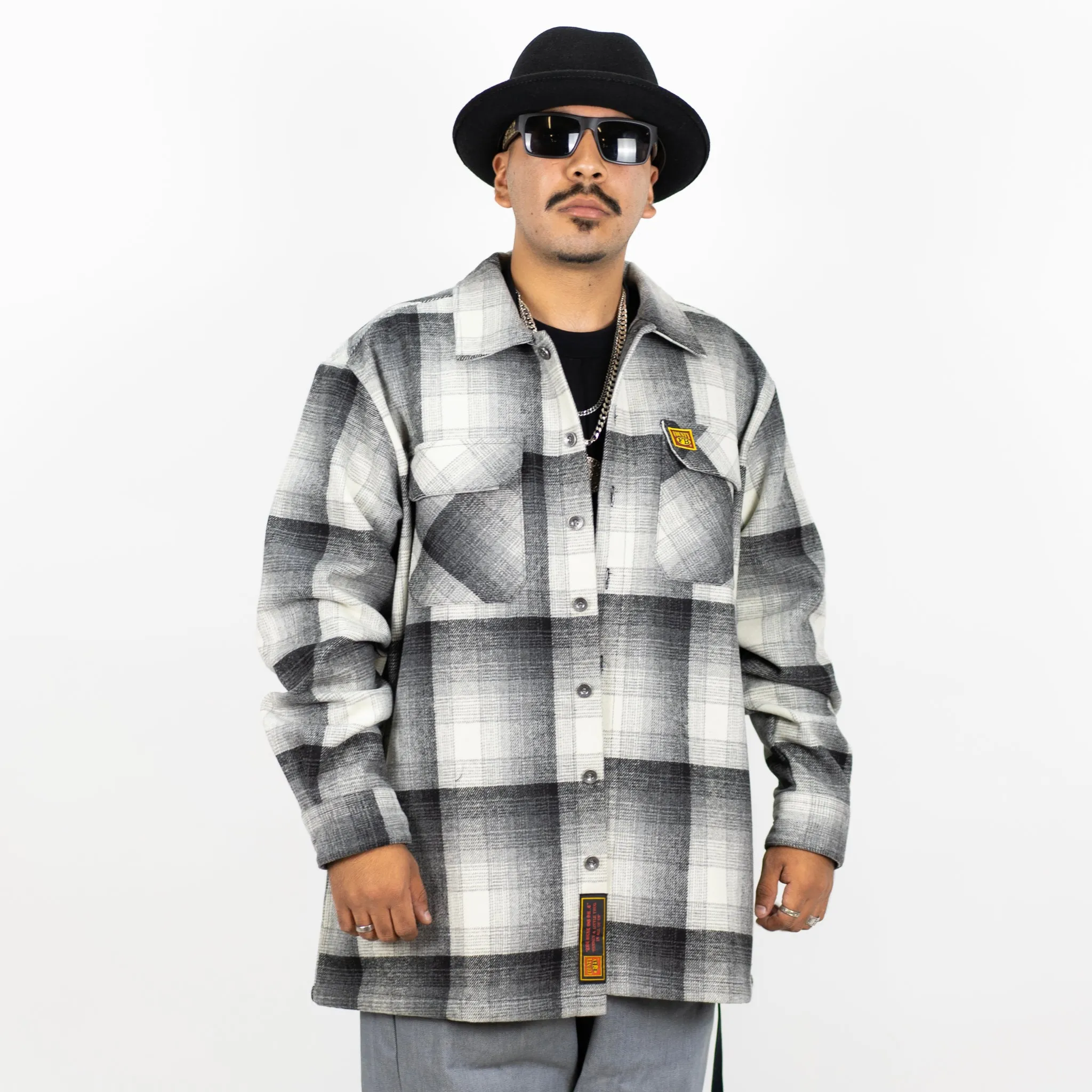 New FB County Super Heavyweight Wool Blend Long Sleeve Shirt