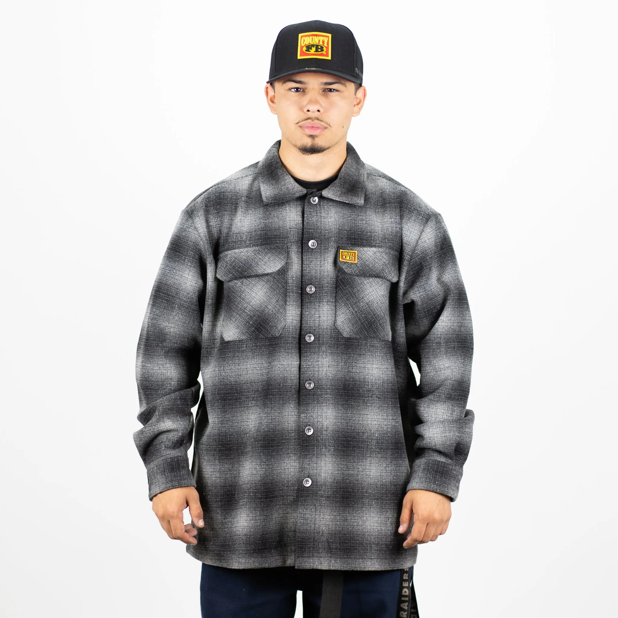 New FB County Super Heavyweight Wool Blend Long Sleeve Shirt