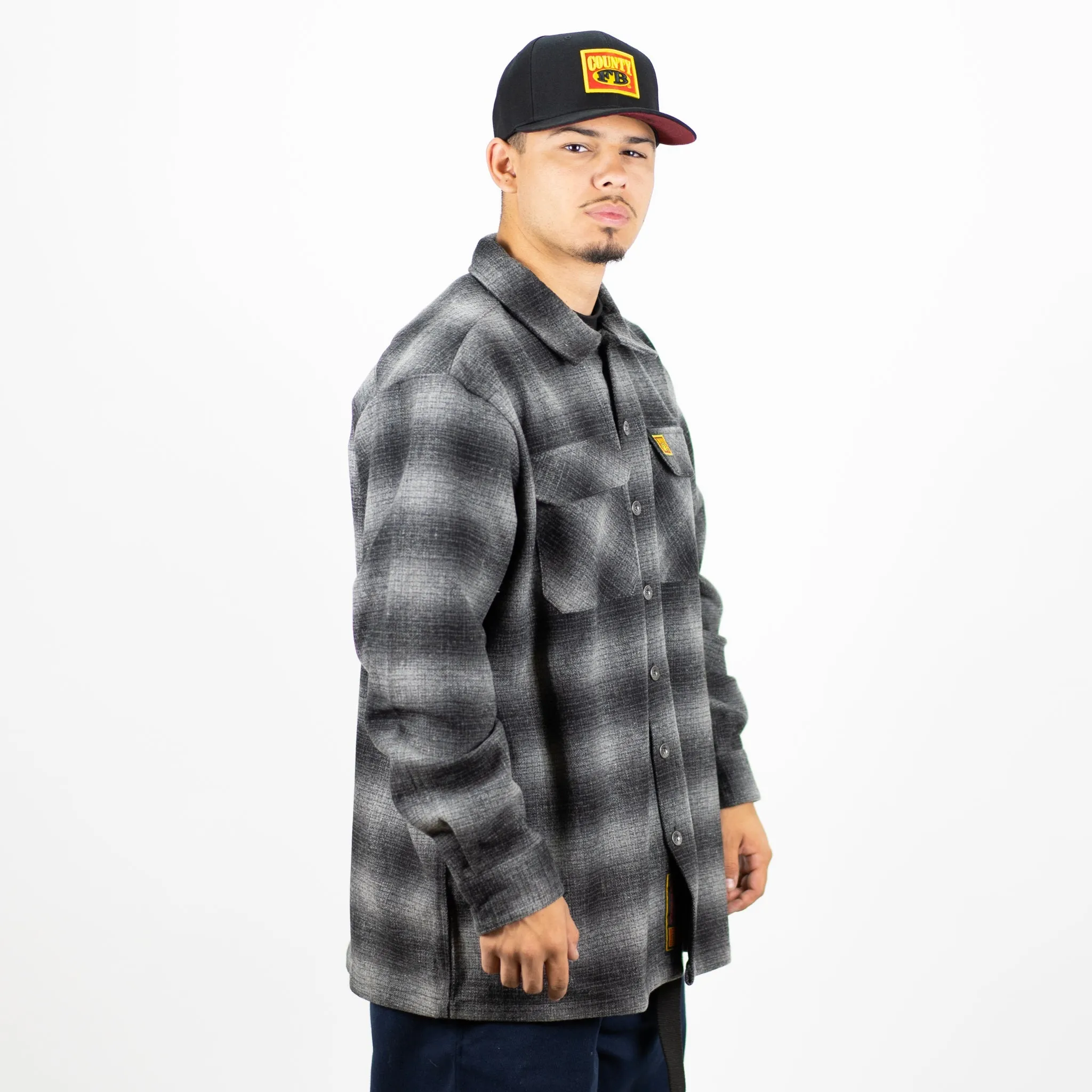 New FB County Super Heavyweight Wool Blend Long Sleeve Shirt