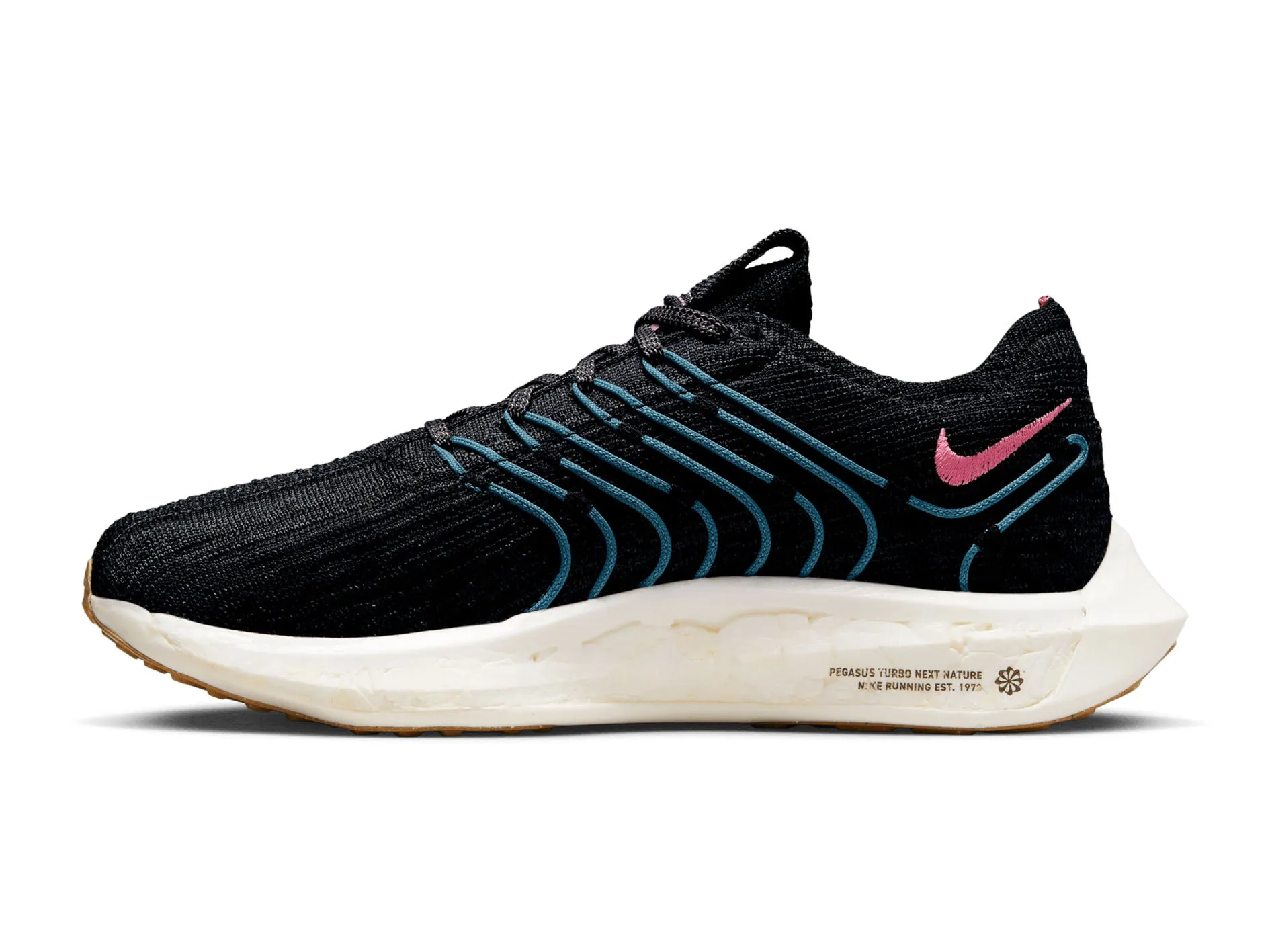 Nike Womens Pegasus Turbo Black/Blue/Pink/White <br> DM3414 004