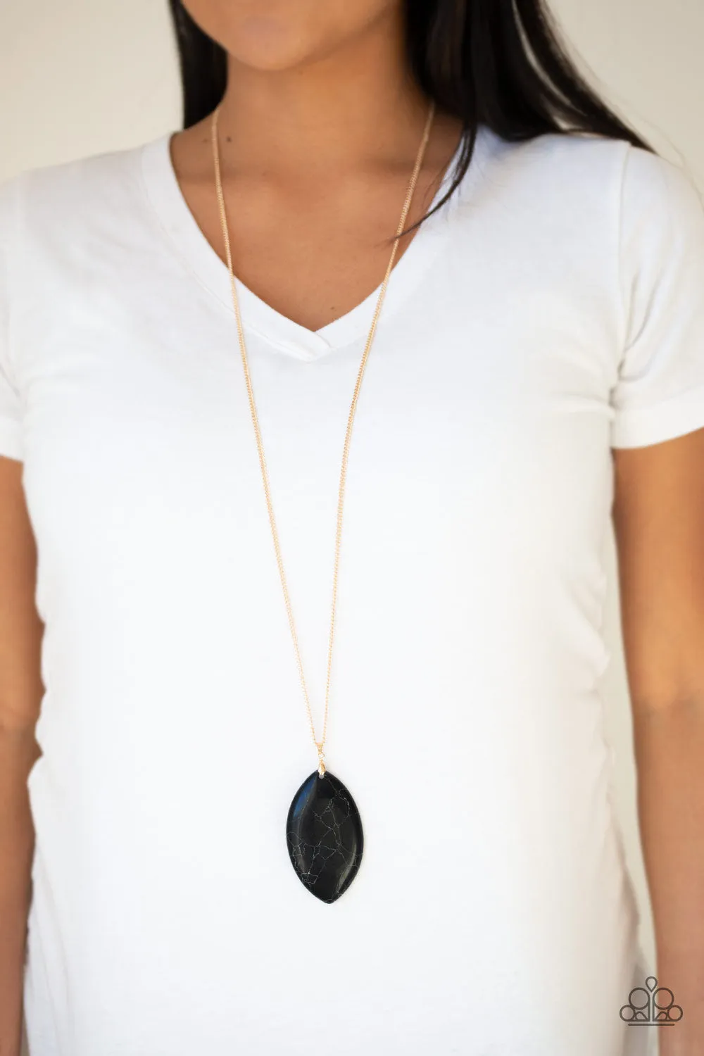 Paparazzi Santa Fe Simplicity - Black Necklace