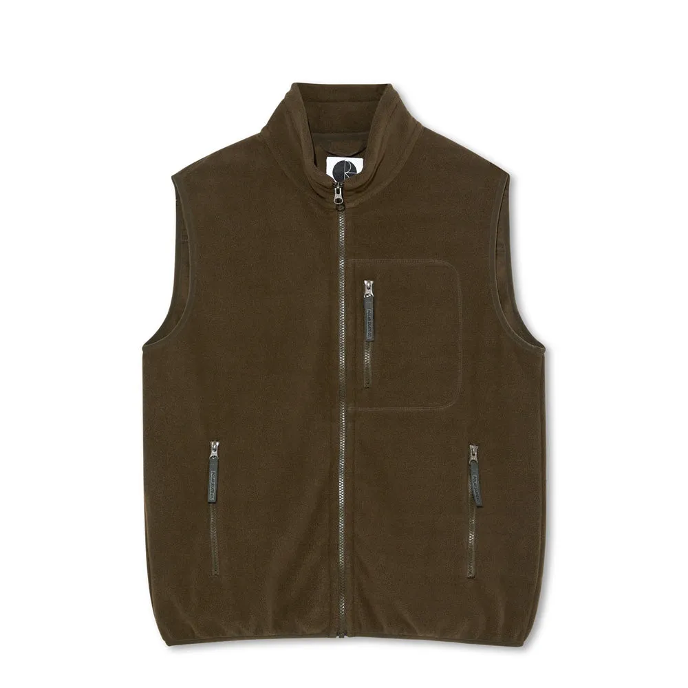 Polar Skate Co. Basic Fleece Vest (Brown)