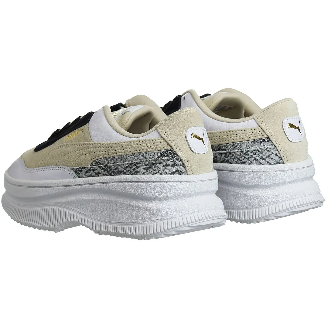 Puma Deva Reptile Womens Beige Trainers