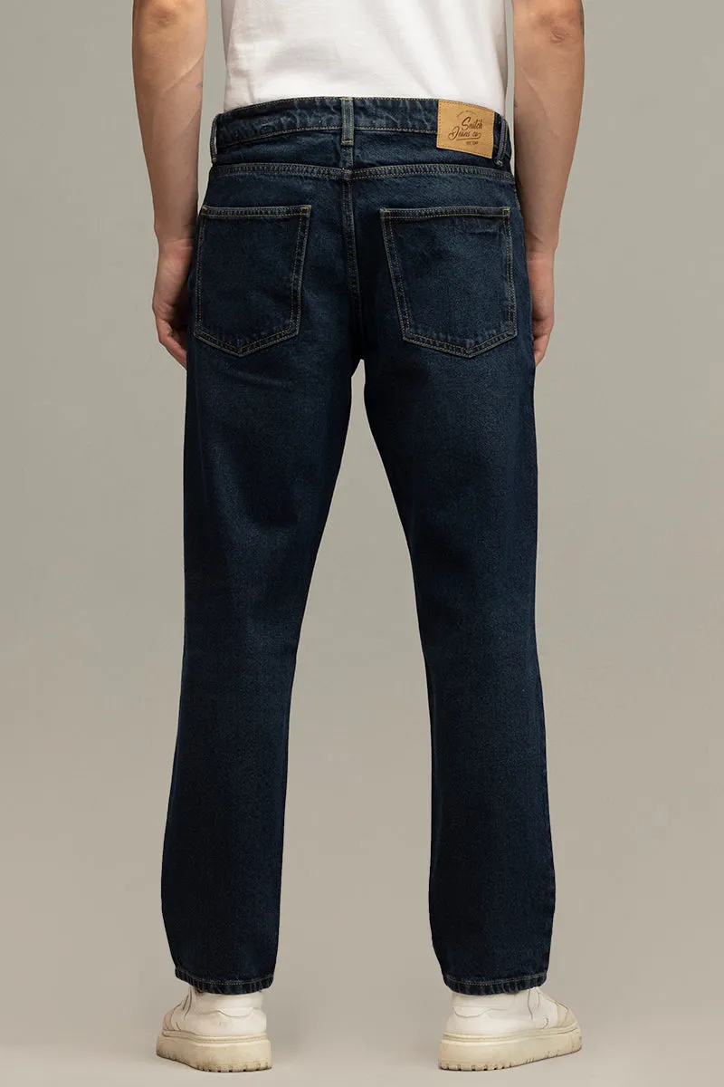 Refined Deep Blue Relaxed Fit Jeans