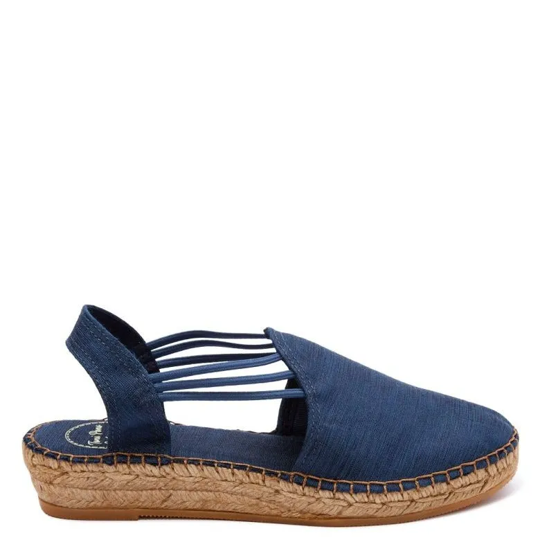 Renewed Basic Cotton Blend Wedge Espadrille for Women - Neus