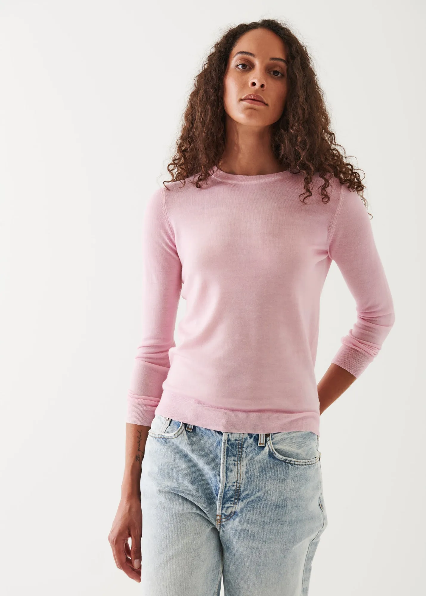 SUPERFINE MERINO SUNFADE CREWNECK