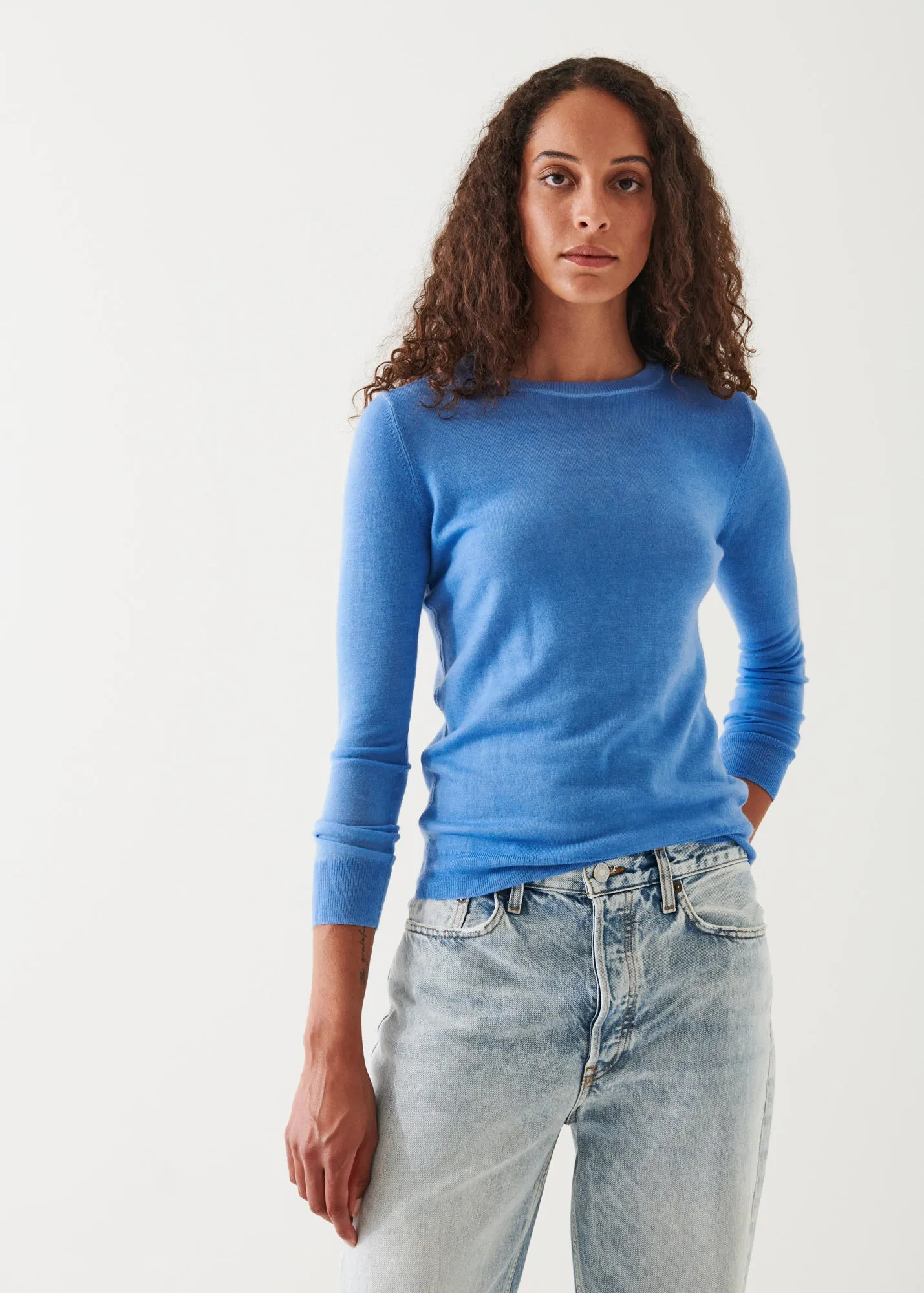 SUPERFINE MERINO SUNFADE CREWNECK