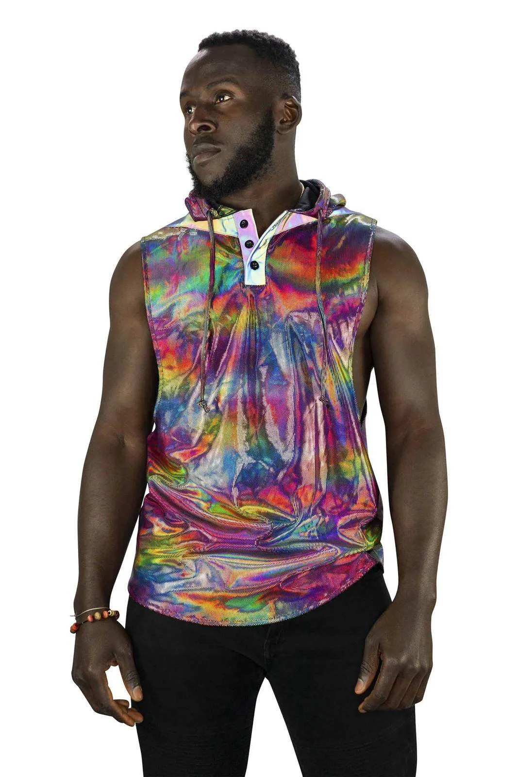 Techno Color Hoodie Tank